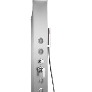 Columna ducha KENYA 1500x200 acero inox 4 jets cepillado