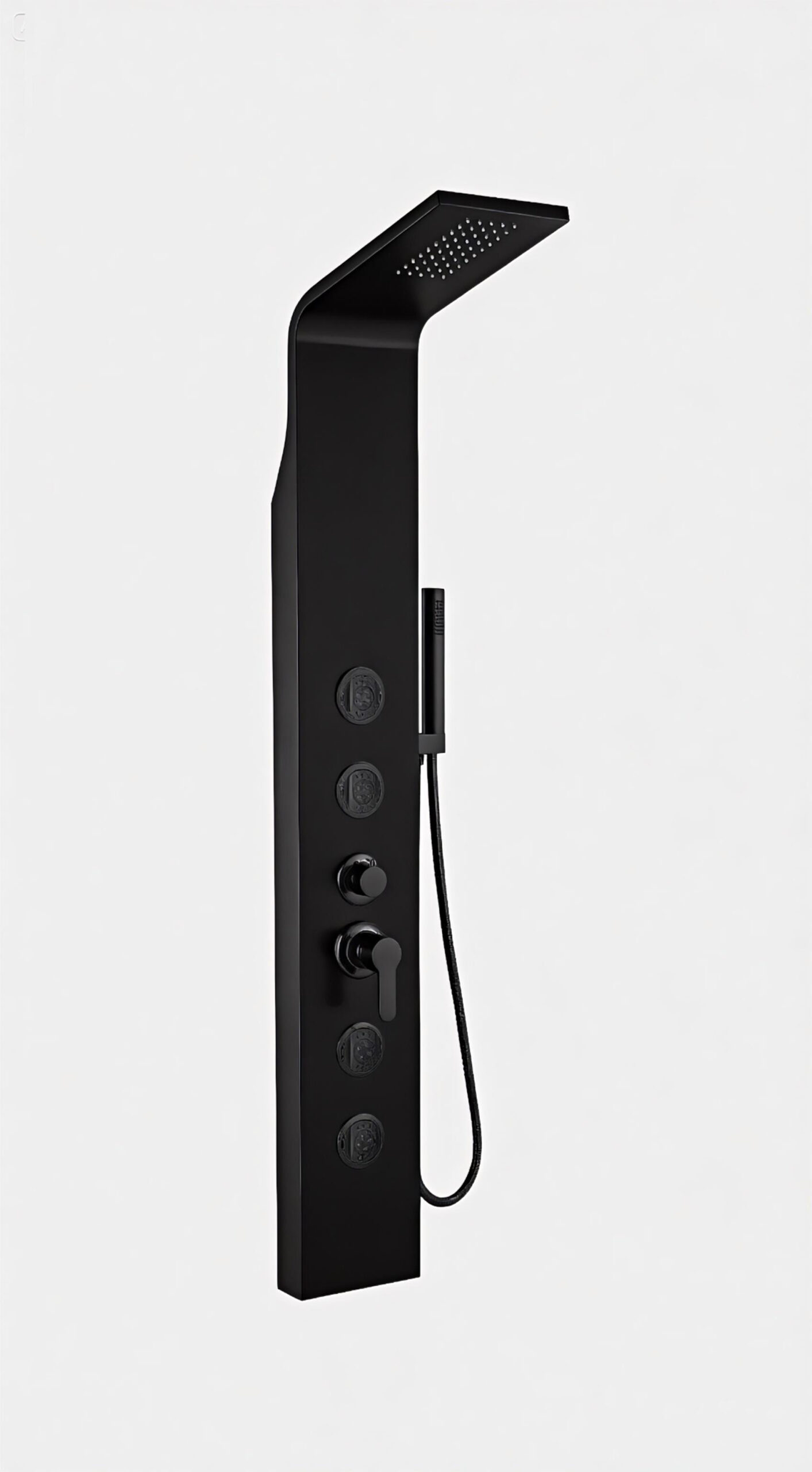 Columna ducha KELVIN 1500x200 acero inox 4 jets negro mate