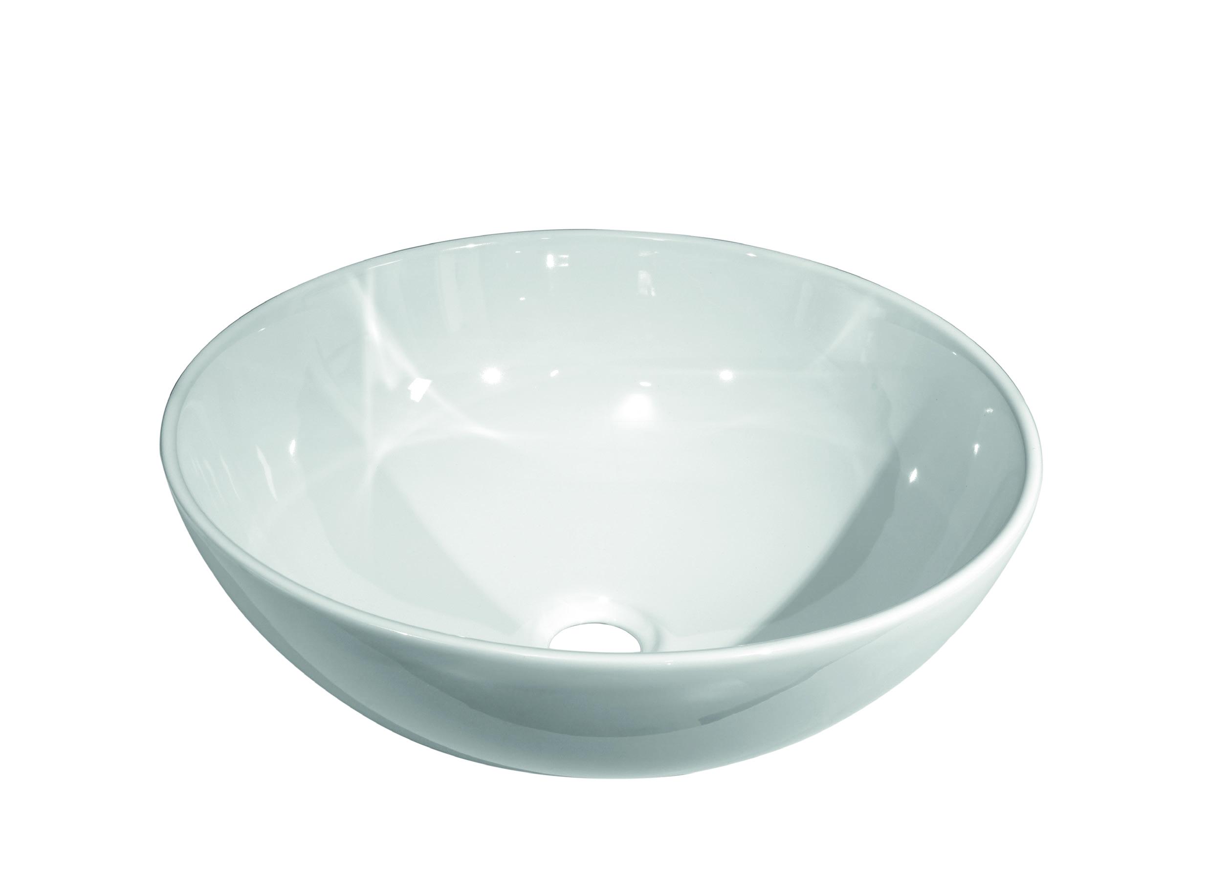 Lavabo SALVIA D-400 ceramica blanco brillo