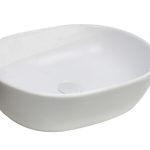 Lavabo ROMERO 485X350X130 ceramica blanco mate