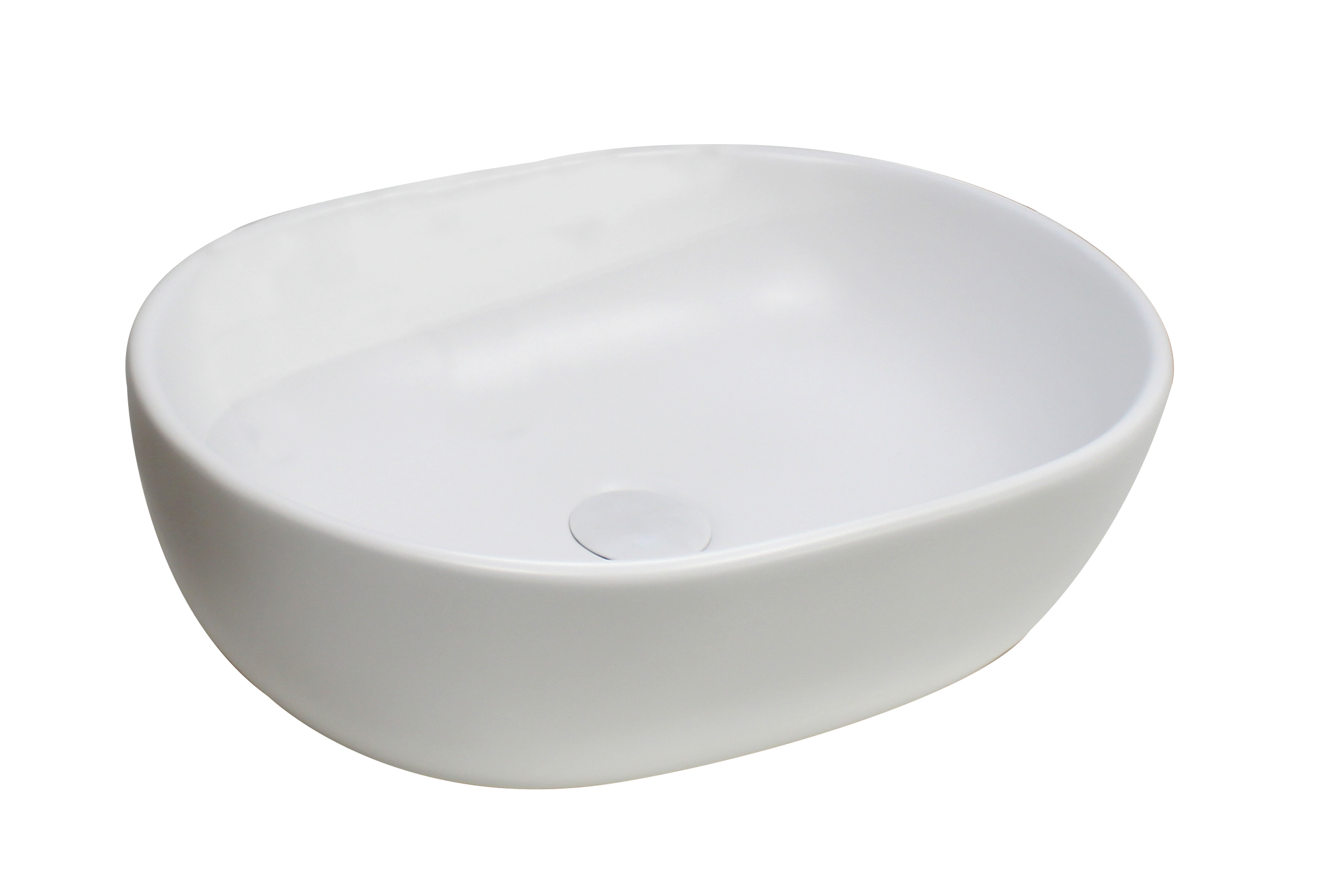 Lavabo ROMERO 485X350X130 ceramica blanco mate