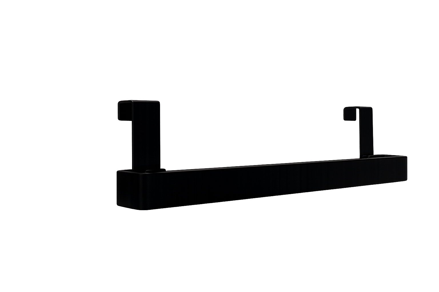 TOALLERO LATERAL MUEBLE AL NEGRO CEPILLADO MATE